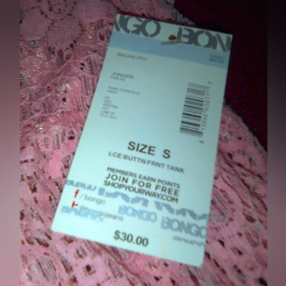 Lace Button Front Tank - Picture 4 of 4